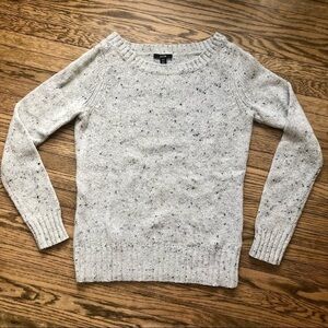 ✨3/$30✨ Jacob Chunky Knit Speckled Light Grey Wool-Blend Sweater | S